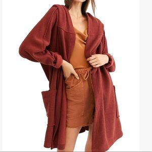 Free People L/S Hooded Cardigan
